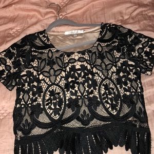 Lovers and friends black lace top
